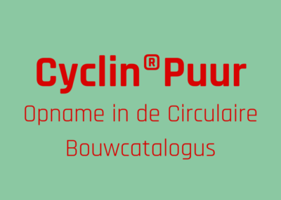 Opname Cyclin in de Circulaire Bouwcatalogus